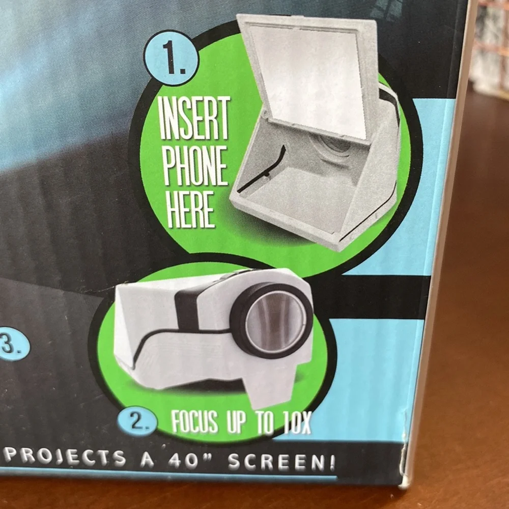 Smart phone projector.
